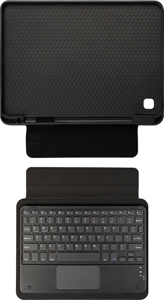 Galaxy Tab A 8.0 (2019)  Uyumlu Mnc Border Keyboard Bluetooh Bağlantılı Standlı Klavyeli Tablet Kılıf