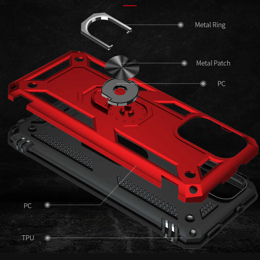 Xiaomi Redmi Note 10 Pro Kılıf Mnc Vega Kapak-Mavi