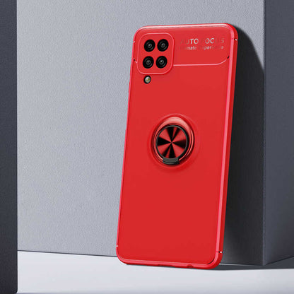Galaxy M12 Kılıf Mnc Ravel Silikon Kapak-Kırmızı
