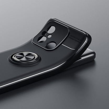 Xiaomi Redmi 12C Kılıf Mnc Ravel Silikon Kapak-Siyah-Mavi