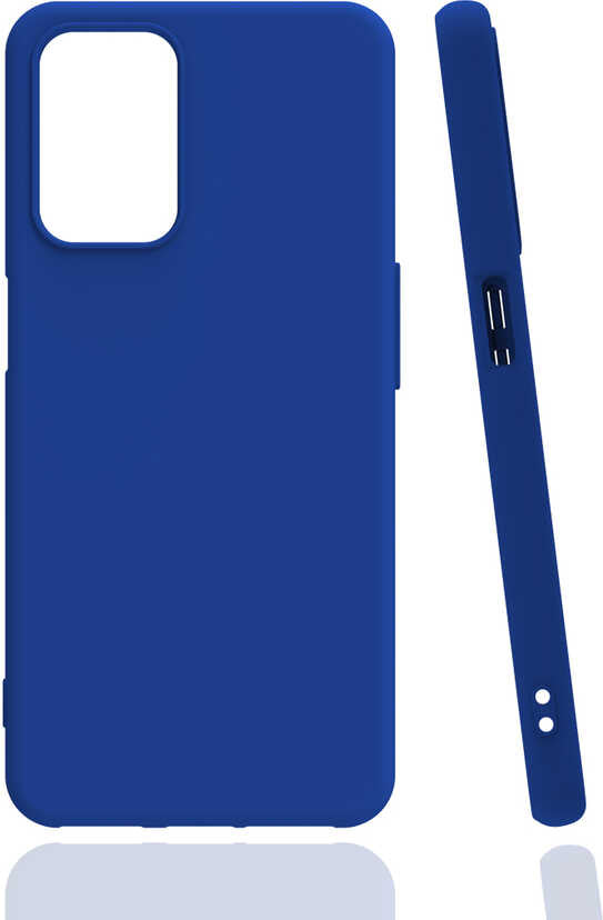 Oppo A55 4g Kılıf Mnc Biye Silikon-Mavi