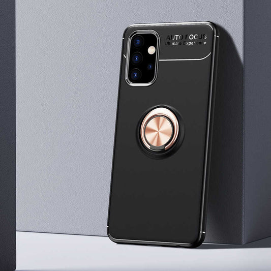 Galaxy A32 5g Kılıf Mnc Ravel Silikon Kapak-Siyah-Rose Gold