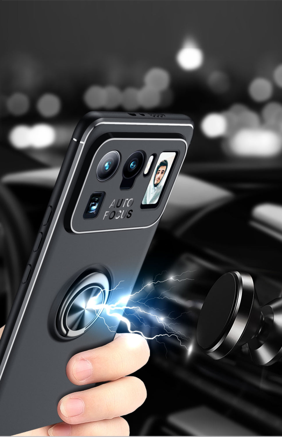 Xiaomi Mi 11 Ultra Kılıf Mnc Ravel Silikon Kapak-Mavi