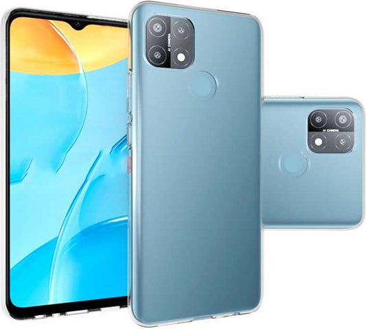 Oppo A15 Kılıf Mnc Süper Silikon Kapak-Renksiz