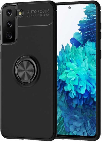 Galaxy S21 Plus Kılıf Mnc Ravel Silikon Kapak-Siyah