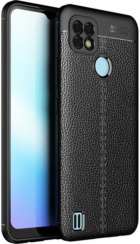 Realme C21 Kılıf Mnc Niss Silikon Kapak-Siyah