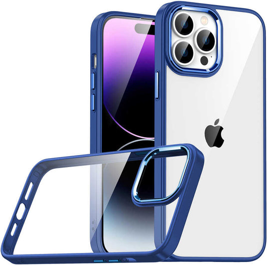 Apple iPhone 14 Pro Max Kılıf Mnc Flora Kapak-Lacivert
