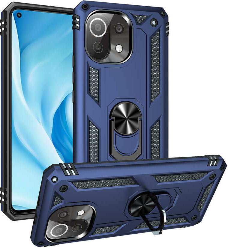 Xiaomi Mi 11 Lite Kılıf Mnc Vega Kapak-Mavi
