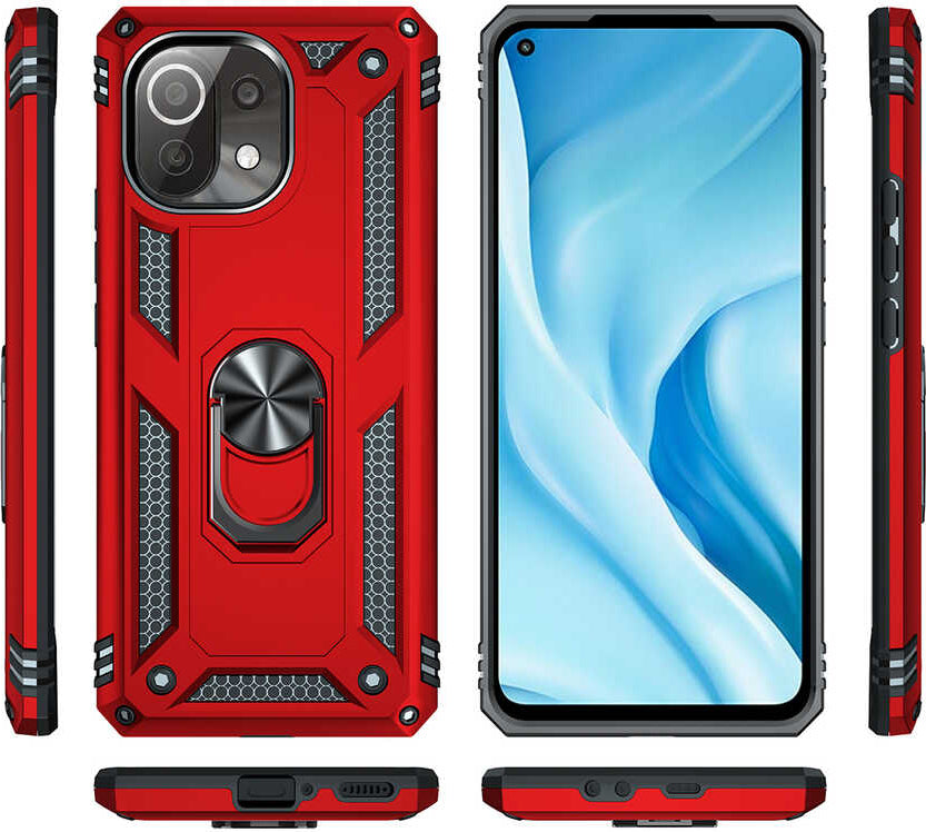 Xiaomi Mi 11 Lite Kılıf Mnc Vega Kapak-Mavi