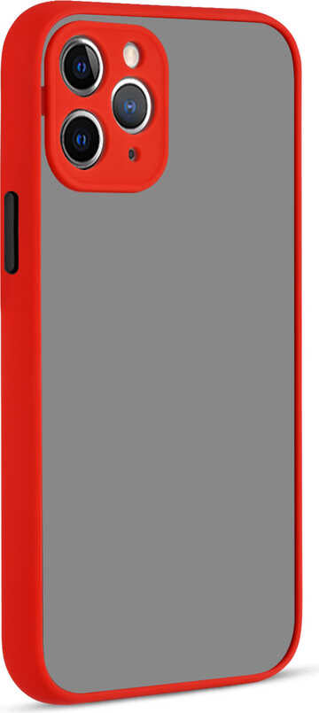 iPhone 12 Pro Max Kılıf Mnc Hux Kapak-Kırmızı