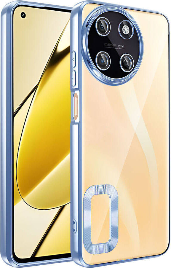Realme 11 4g Kılıf Kamera Korumalı Logo Gösteren Mnc Omega Kapak-Sierra Mavi