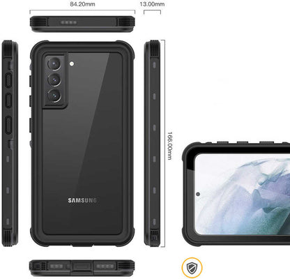 Galaxy S21 Plus Kılıf 1-1 Su Geçirmez Kılıf-Siyah