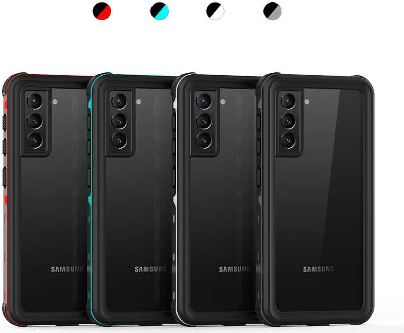 Galaxy S21 Plus Kılıf 1-1 Su Geçirmez Kılıf-Siyah