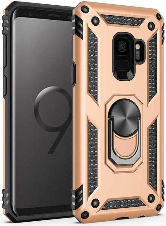 Galaxy S9 Kılıf Mnc Vega Kapak-Gold