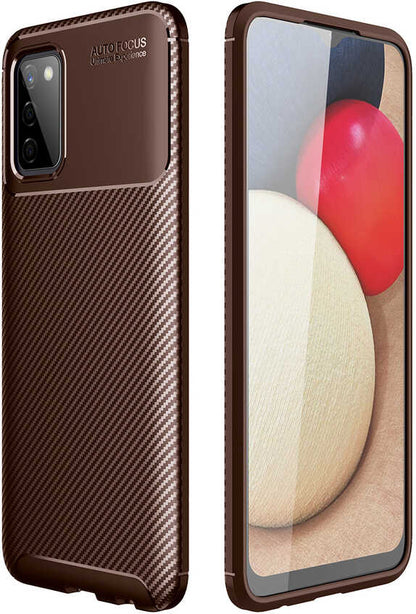 Galaxy A03S Kılıf Mnc Negro Silikon Kapak-Kahverengi