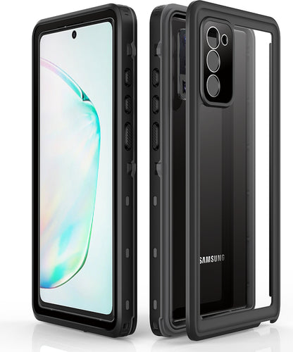 Galaxy Note 20 Kılıf 1-1 Su Geçirmez Kılıf-Siyah