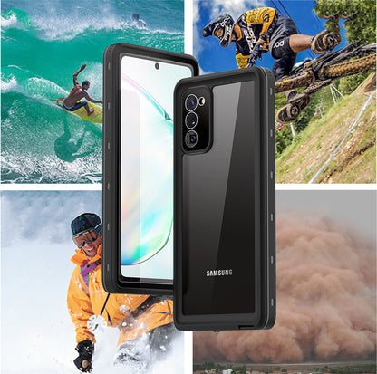 Galaxy Note 20 Kılıf 1-1 Su Geçirmez Kılıf-Siyah