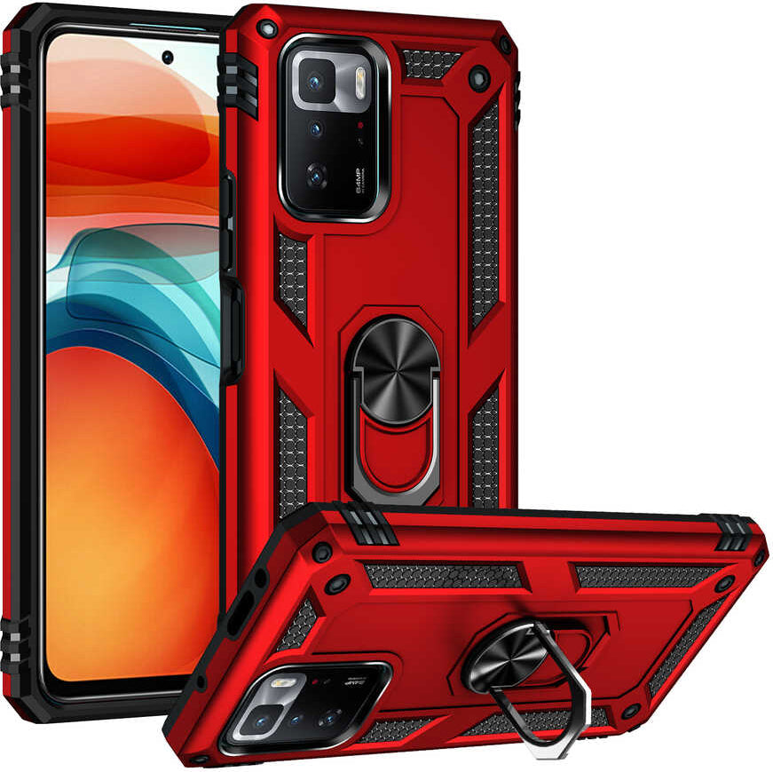 Xiaomi Poco X3 Gt Kılıf Mnc Vega Kapak-Kırmızı