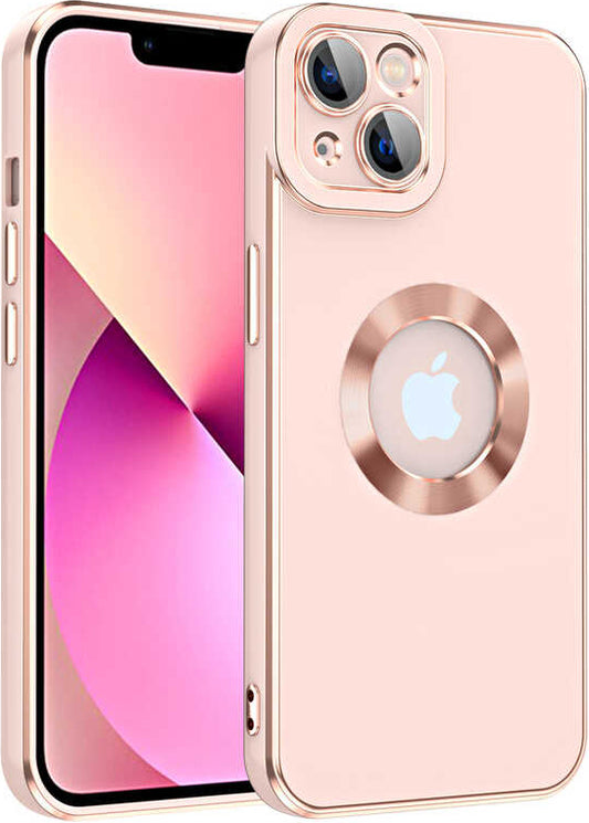 Apple iPhone 14 Plus Kılıf Mnc Kongo Kapak-Rose Gold