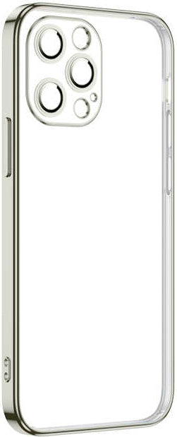 iPhone 12 Pro Kılıf Mnc Krep Kapak-Gümüş