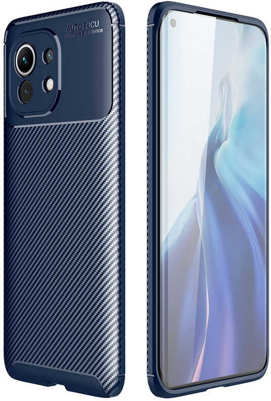Xiaomi Mi 11 Kılıf Mnc Negro Silikon Kapak-Lacivert