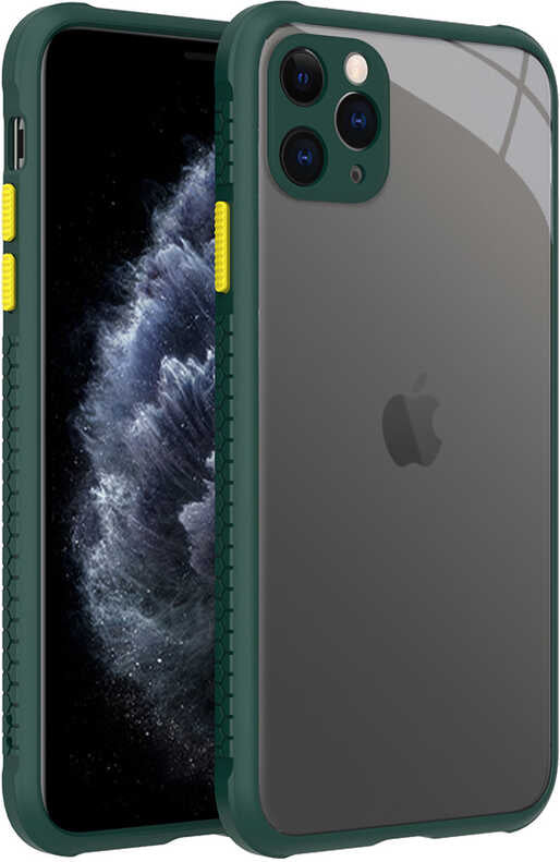 iPhone 11 Pro Max Kılıf mnc Kaff Kapak-Koyu Yeşil