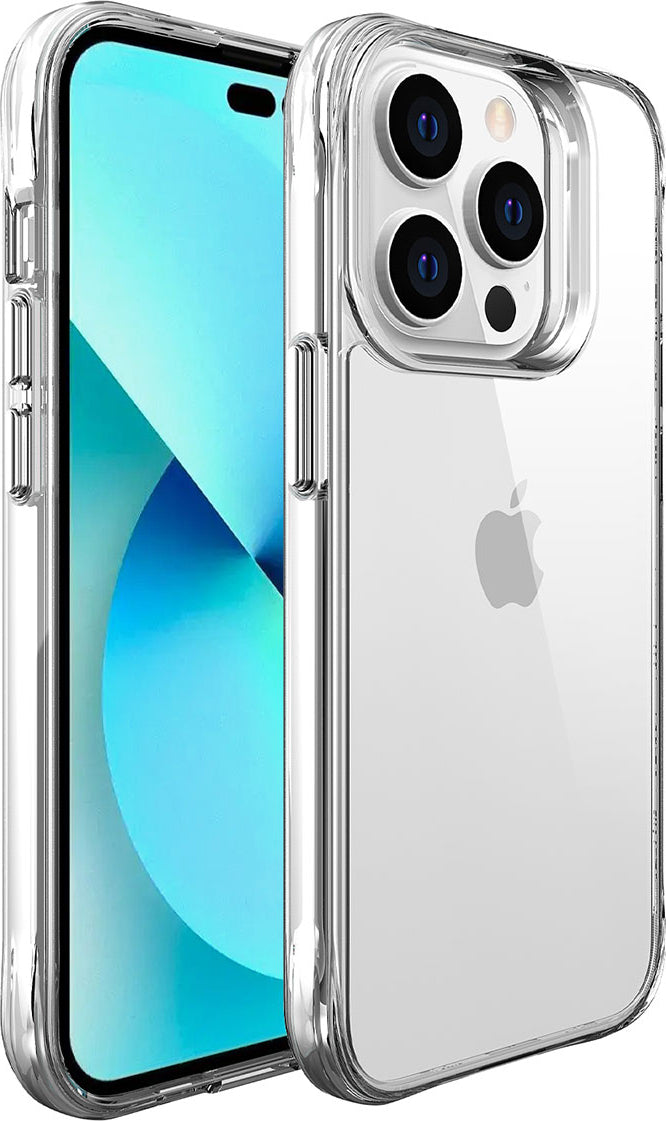 Apple iPhone 14 Pro Max Kılıf Mnc Şeffaf Ultra Ince Airbag Tasarımlı Okka Kapak-Renksiz