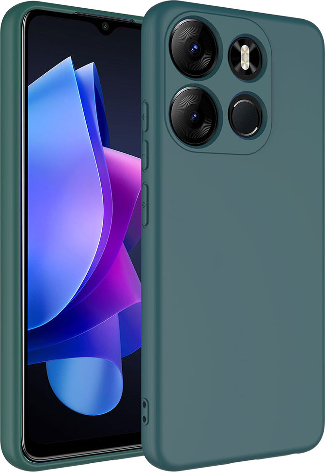 Tecno Spark Go 2023 Kılıf Mnc Mara Laaakan Kapak-Koyu Yeşil