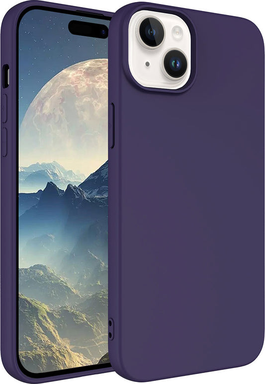 Apple iPhone 15 Plus Kılıf Mnc Lsr Laaakan Kapak-Derin Mor