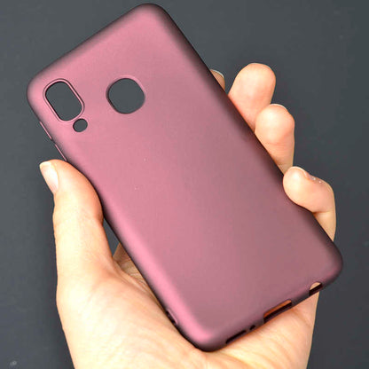 Galaxy A40 Kılıf Mnc Premier Silikon Kapak-Gold