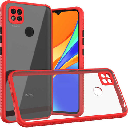 Xiaomi Redmi 9c Kılıf mnc Kaff Kapak-Kırmızı