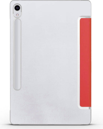 Galaxy Tab S9 Fe Uyumlu Mnc Smart Cover Standlı 1-1 Kılıf-Gold
