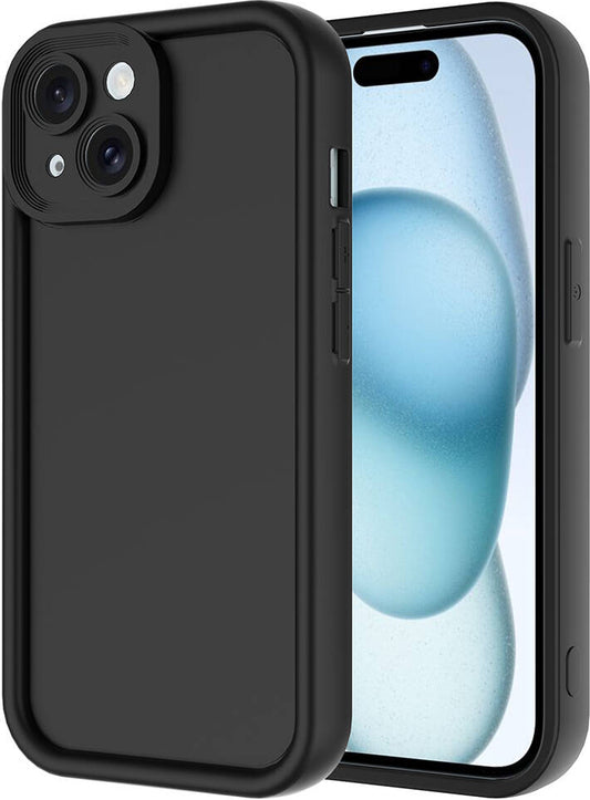 Apple iPhone 14 Kılıf Kamera Korumalı Mnc Ananas Kapak-Siyah