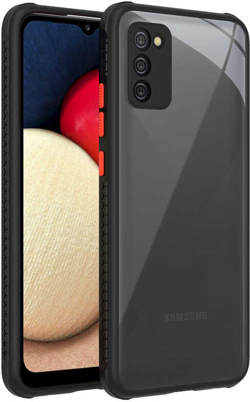Galaxy A02S Kılıf mnc Kaff Kapak-Siyah