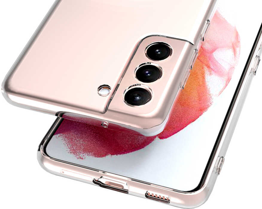 Galaxy S23 Plus Kılıf Mnc Kamera Korumalı Süper Silikon Kapak-Renksiz