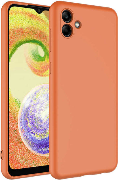 Galaxy A04 Kılıf Mnc Mara Laaakan Kapak-Turuncu