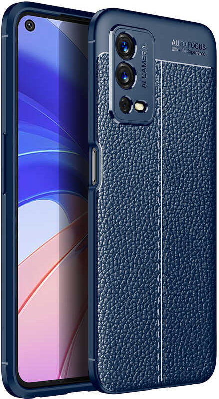 Oppo A55 4g Kılıf Mnc Niss Silikon Kapak-Lacivert
