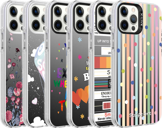 Apple iPhone 12 Pro Kılıf Desenli Mnc Silver Sert Kapak-Kalp