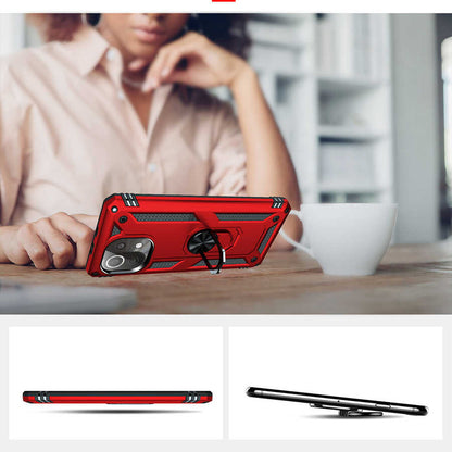 Xiaomi Mi 11 Lite Kılıf Mnc Vega Kapak-Kırmızı