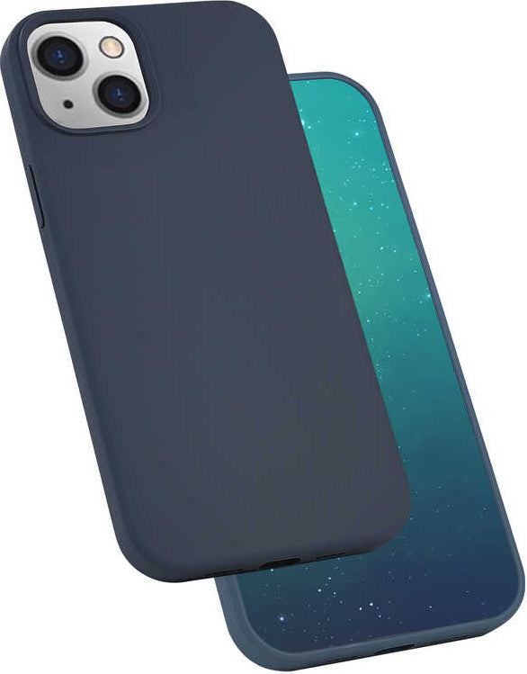 iPhone 13 Kılıf Mnc Silk Silikon-Lacivert