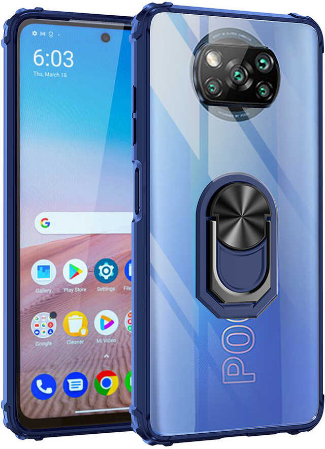 Xiaomi Poco X3 Kılıf Mnc Mola Kapak-Lacivert