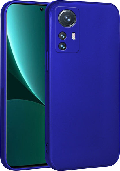 Xiaomi Xiaomi 12 Lite Kılıf Mnc Premier Silikon Kapak-Saks Mavi