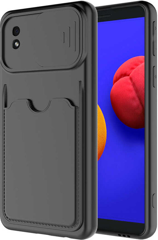 Galaxy A01 Core Kılıf mnc Kartix Kapak-Siyah