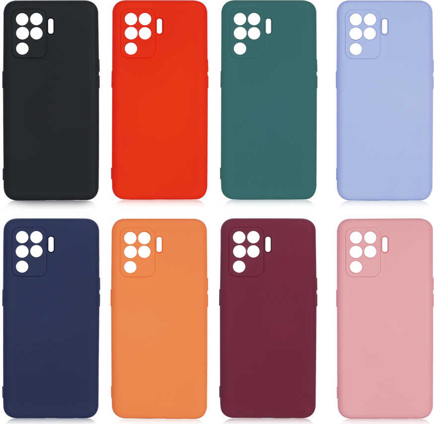 Oppo Reno 5 Lite Kılıf Mnc Mara Laaakan Kapak-Lila
