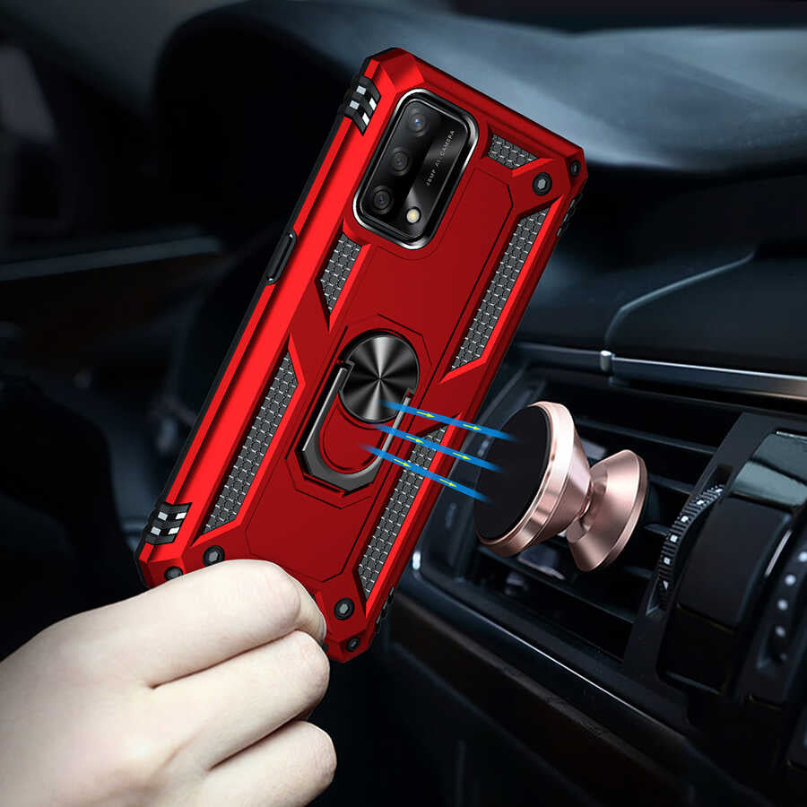 Oppo A74 4g Kılıf Mnc Vega Kapak-Rose Gold
