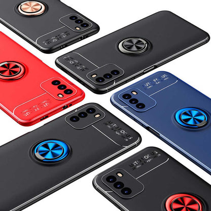 Xiaomi Poco M3 Kılıf Mnc Ravel Silikon Kapak-Siyah-Kırmızı