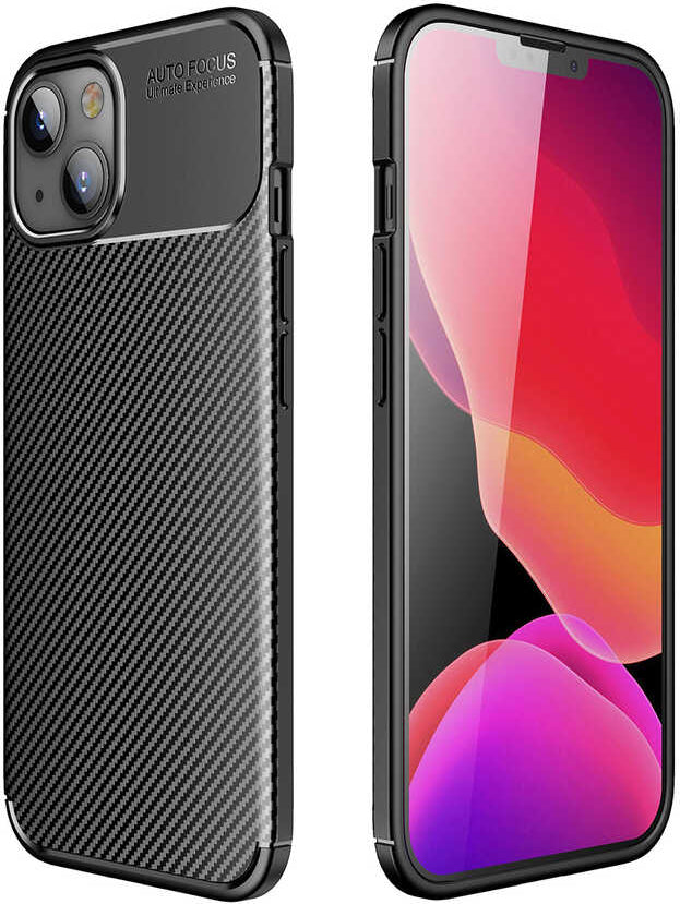 iPhone 13 Mini Kılıf Mnc Negro Silikon Kapak-Siyah