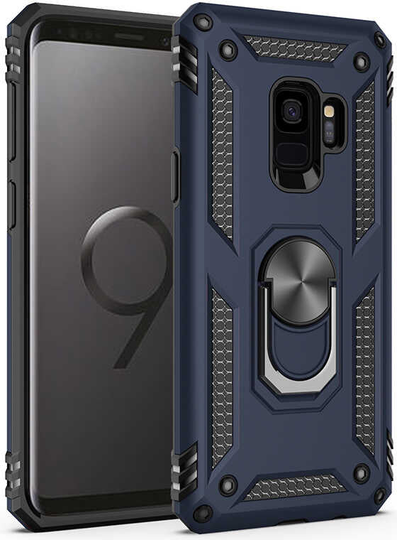 Galaxy S9 Kılıf Mnc Vega Kapak-Mavi