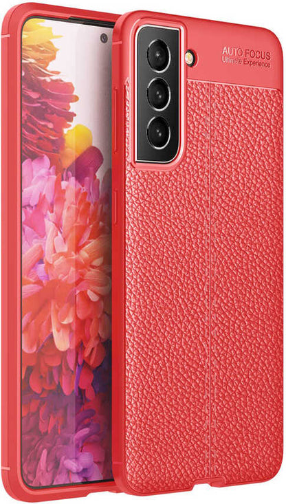 Galaxy S21 Fe Kılıf Mnc Niss Silikon Kapak-Kırmızı