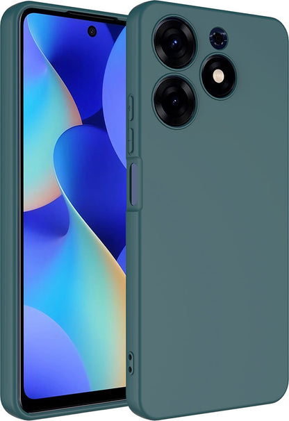 Tecno Spark 10 Pro Kılıf Mnc Mara Laaakan Kapak-Koyu Yeşil
